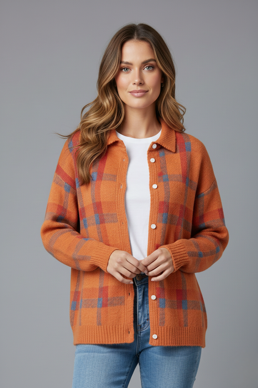 Plaidmore™ | Plaid Cardigan