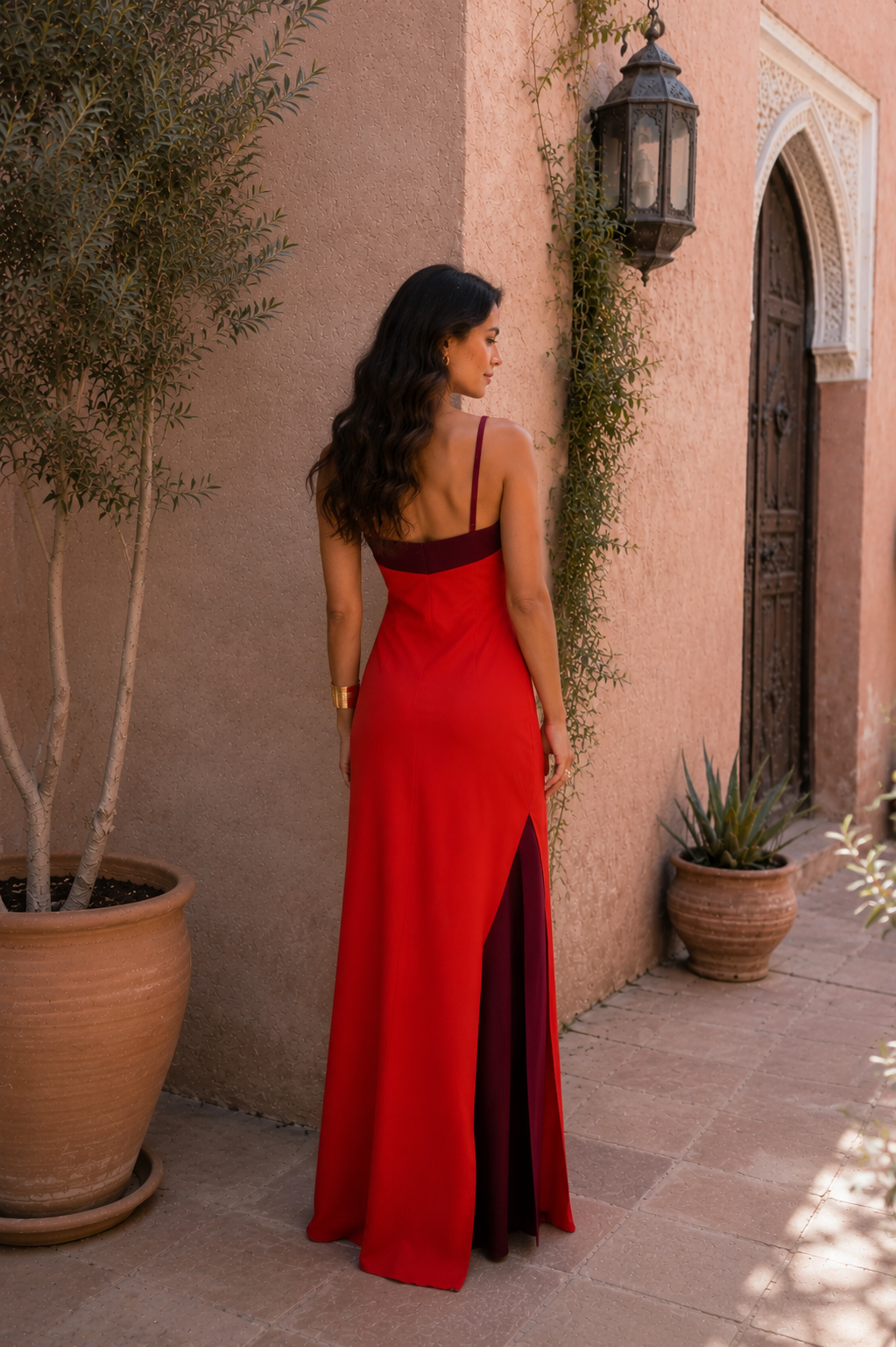 Lisara™ | Long Halter Dress with Slit