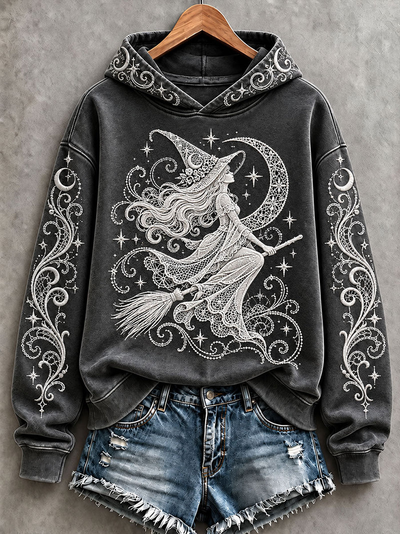 Women's Halloween Gothic Witch Hoodie