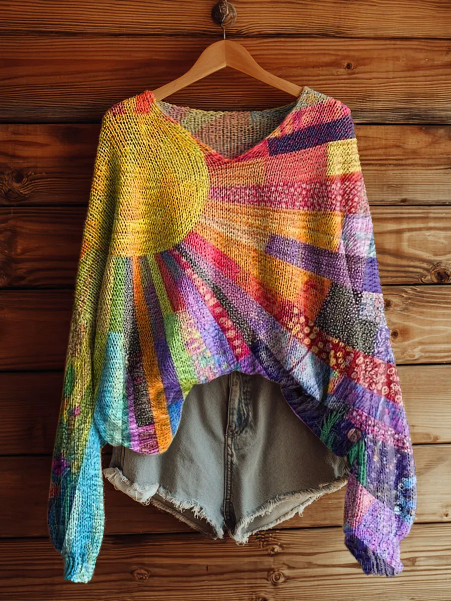 Rosabeth™ | Colorful Sunshine Sweater