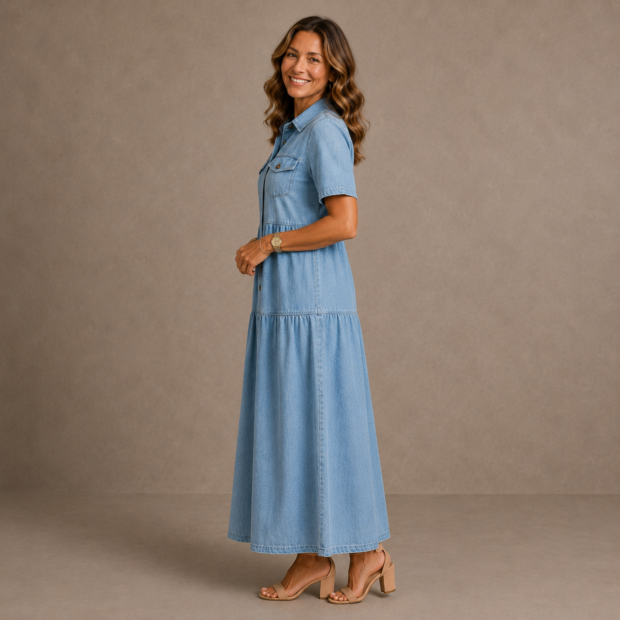 Felicity™ | Tiered Shirt Dress