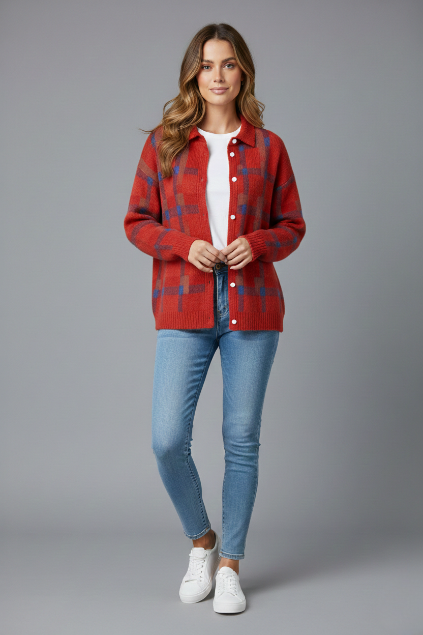 Plaidmore™ | Plaid Cardigan