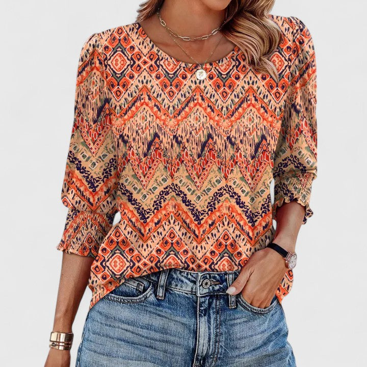 Elegant Smocked Top