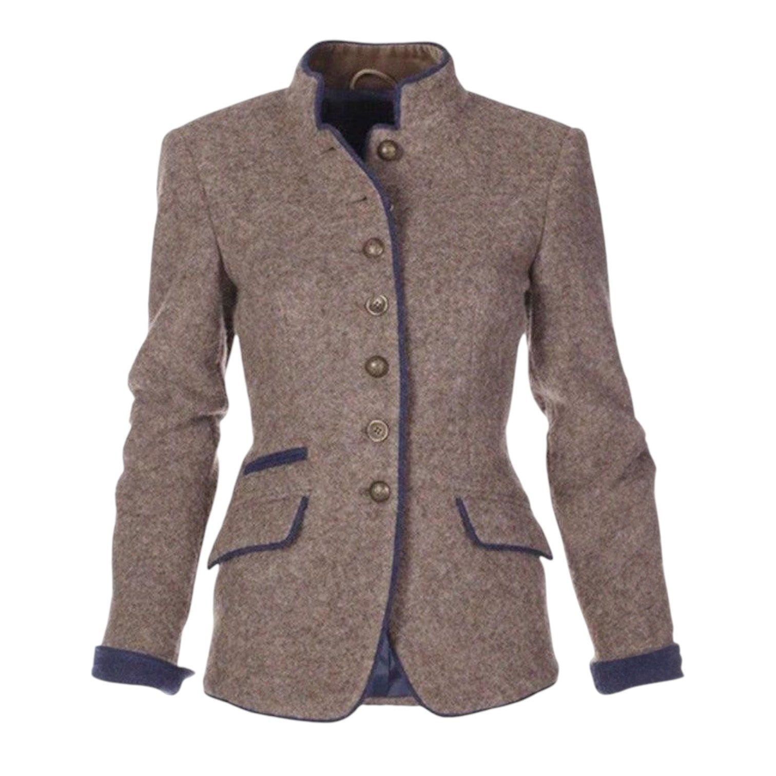 Thea™ | Stand-Collar Button-Front Jacket
