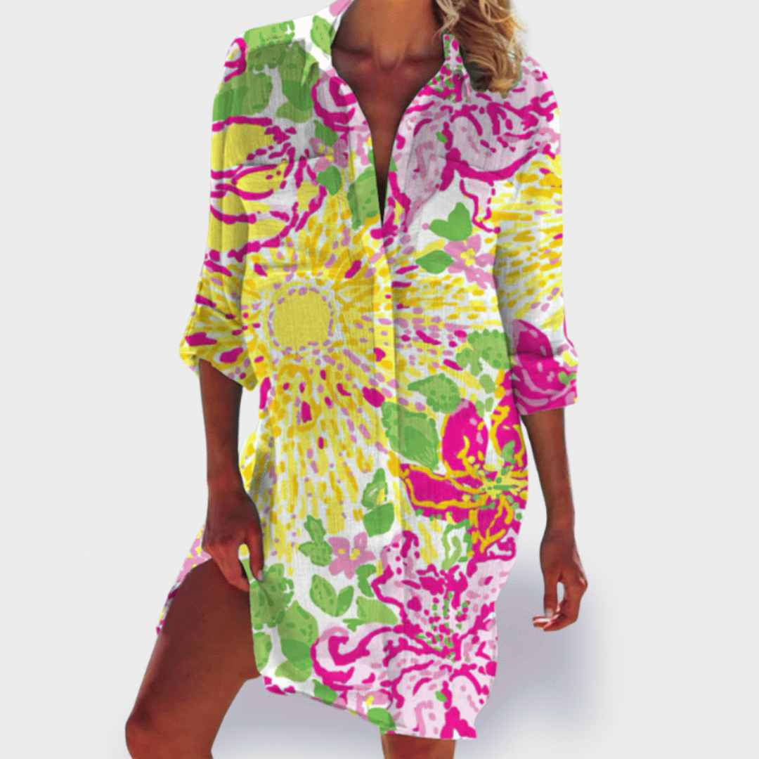 Jivara™ | Vibrant Colorful Lightweight Summer Dress