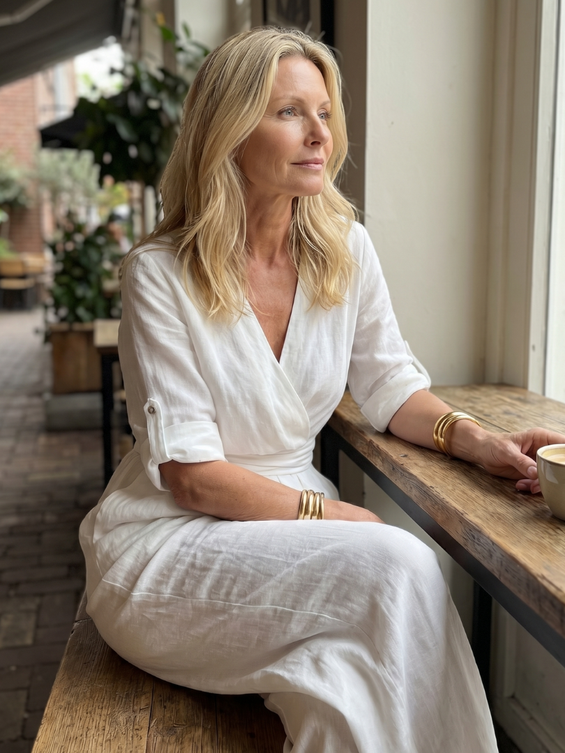 Birelle™ | Cross Front Wide Leg Jumpsuit