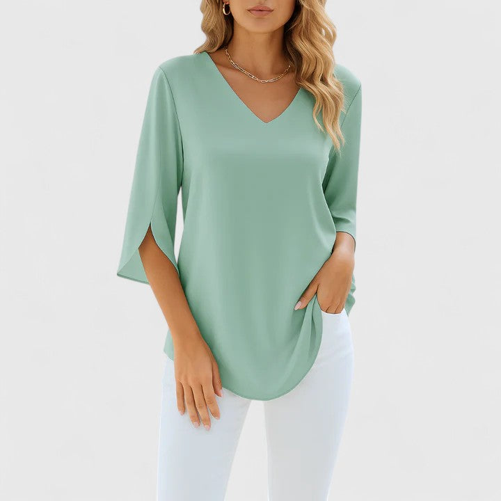 Sophisticated V-Neck Blouse