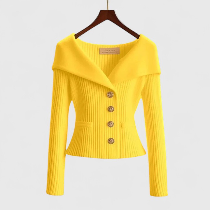 Annika™ | Off-Shoulder Button-Front Cardigan