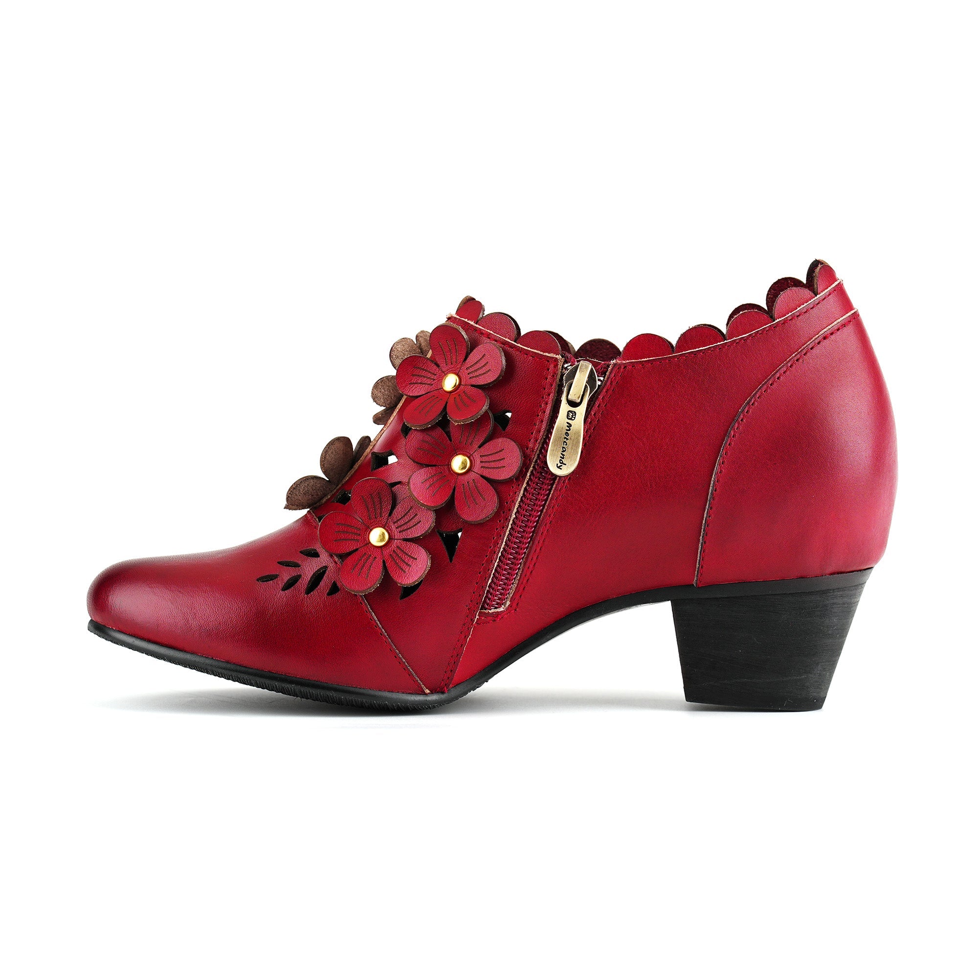 Delfina™ | Floral Cut-Out Bootie Pump