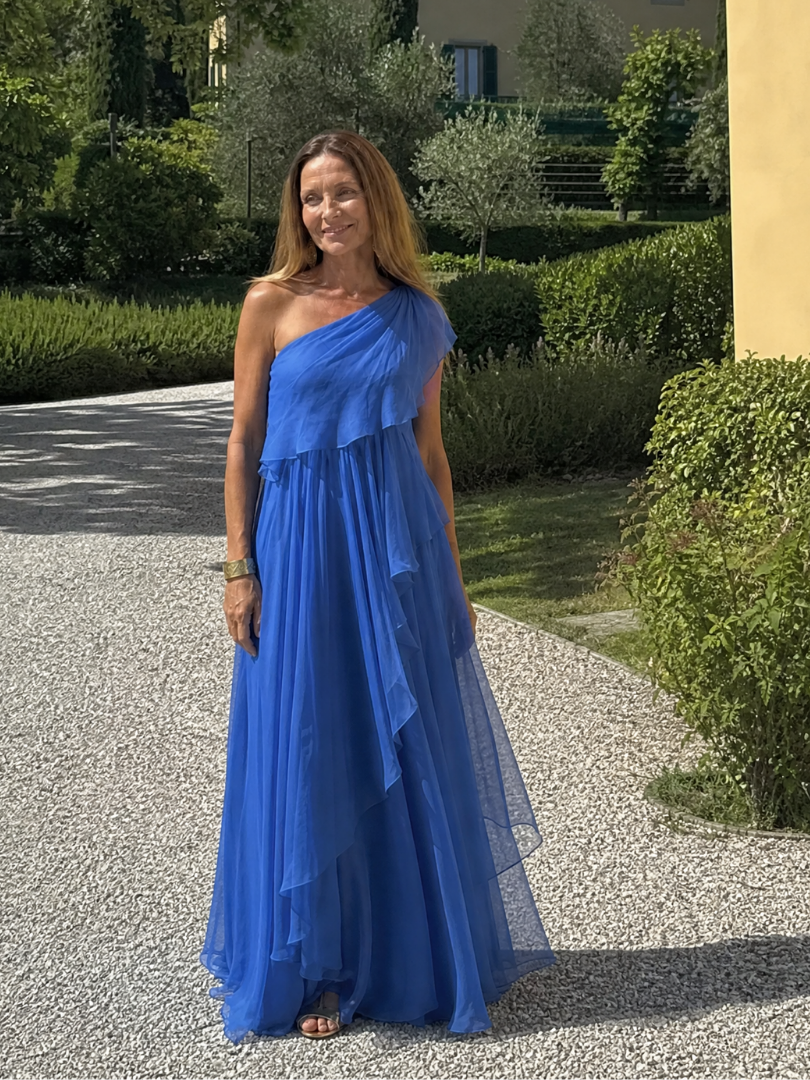 Verena™ | One-Shoulder Ruffle Maxi Dress