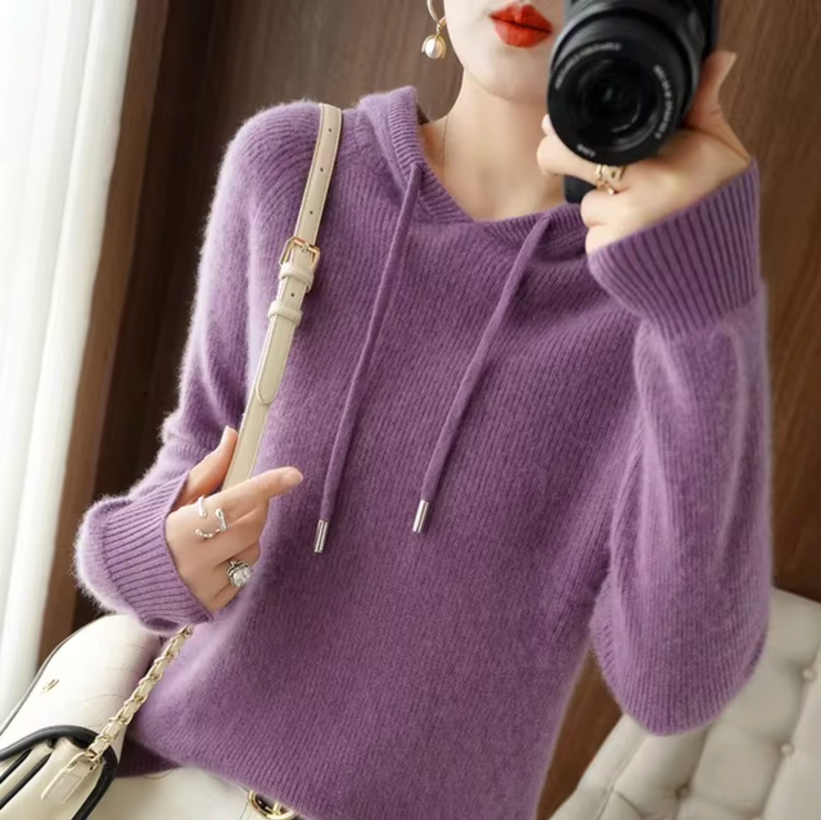 Fennella™ | Hooded Pullover Sweater