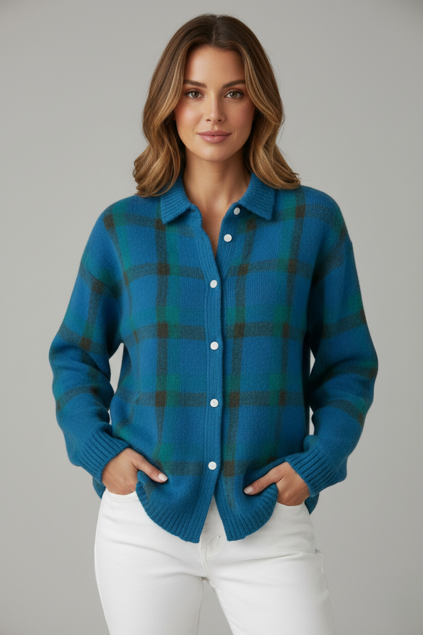 Plaidmore™ | Plaid Cardigan