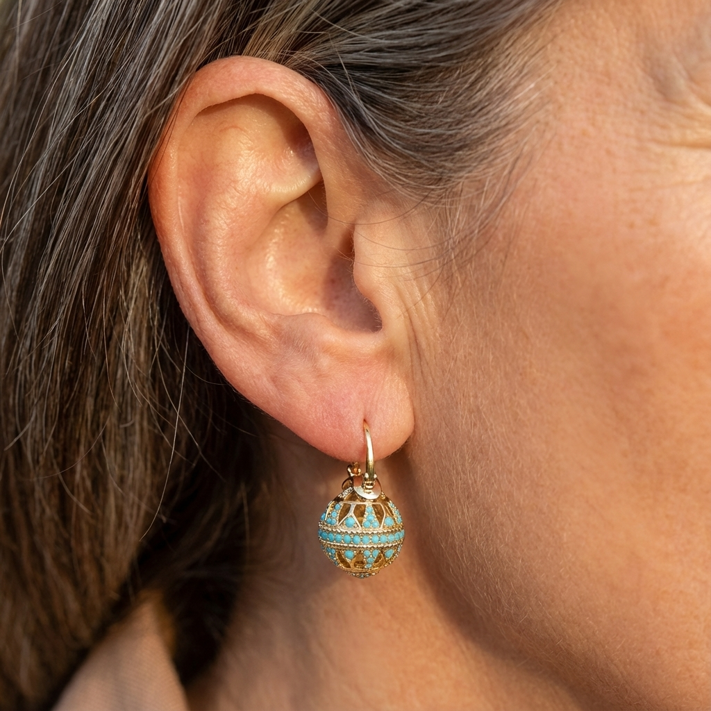 Navarre™ | Filigree Globe Drop Earrings