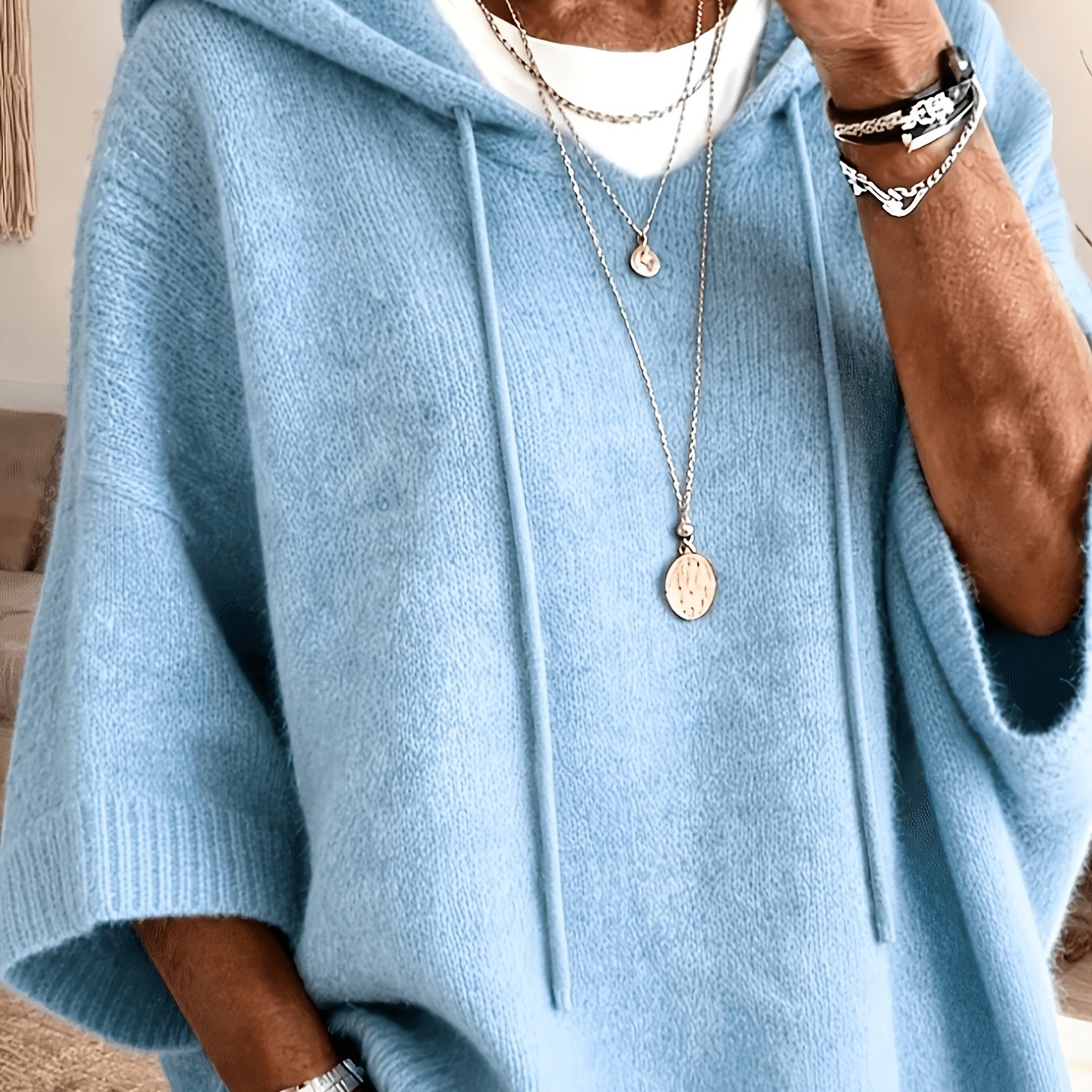 Daphne™ | Batwing Hooded Pullover Sweater