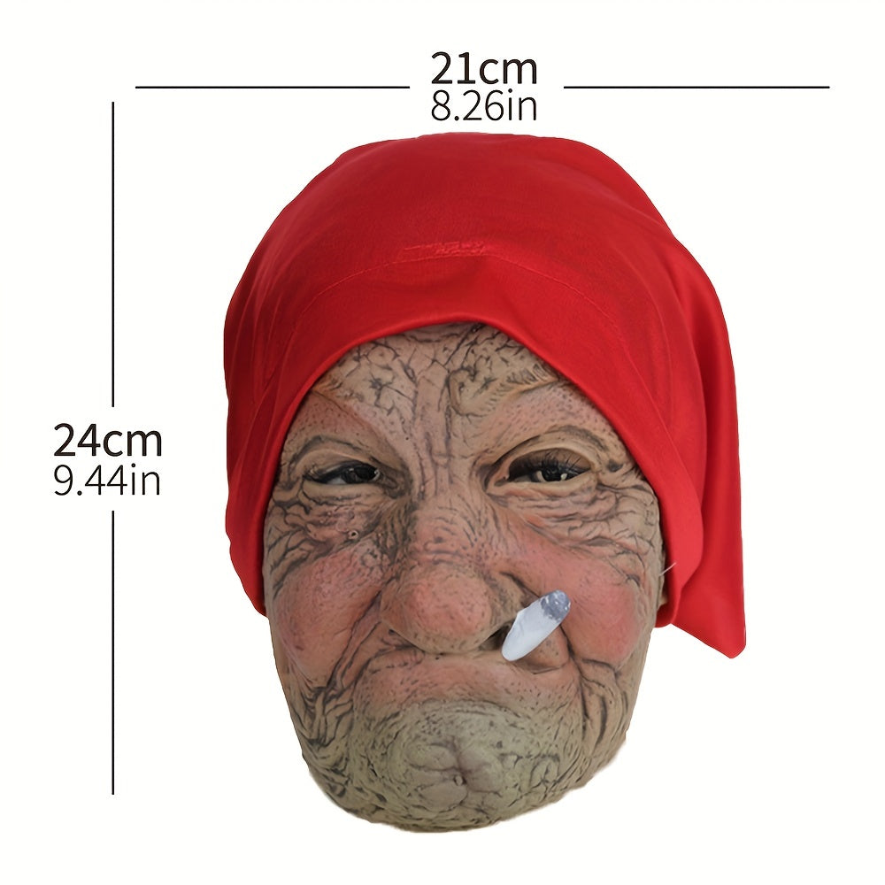 Women's Halloween Red Hood Grandma Mask