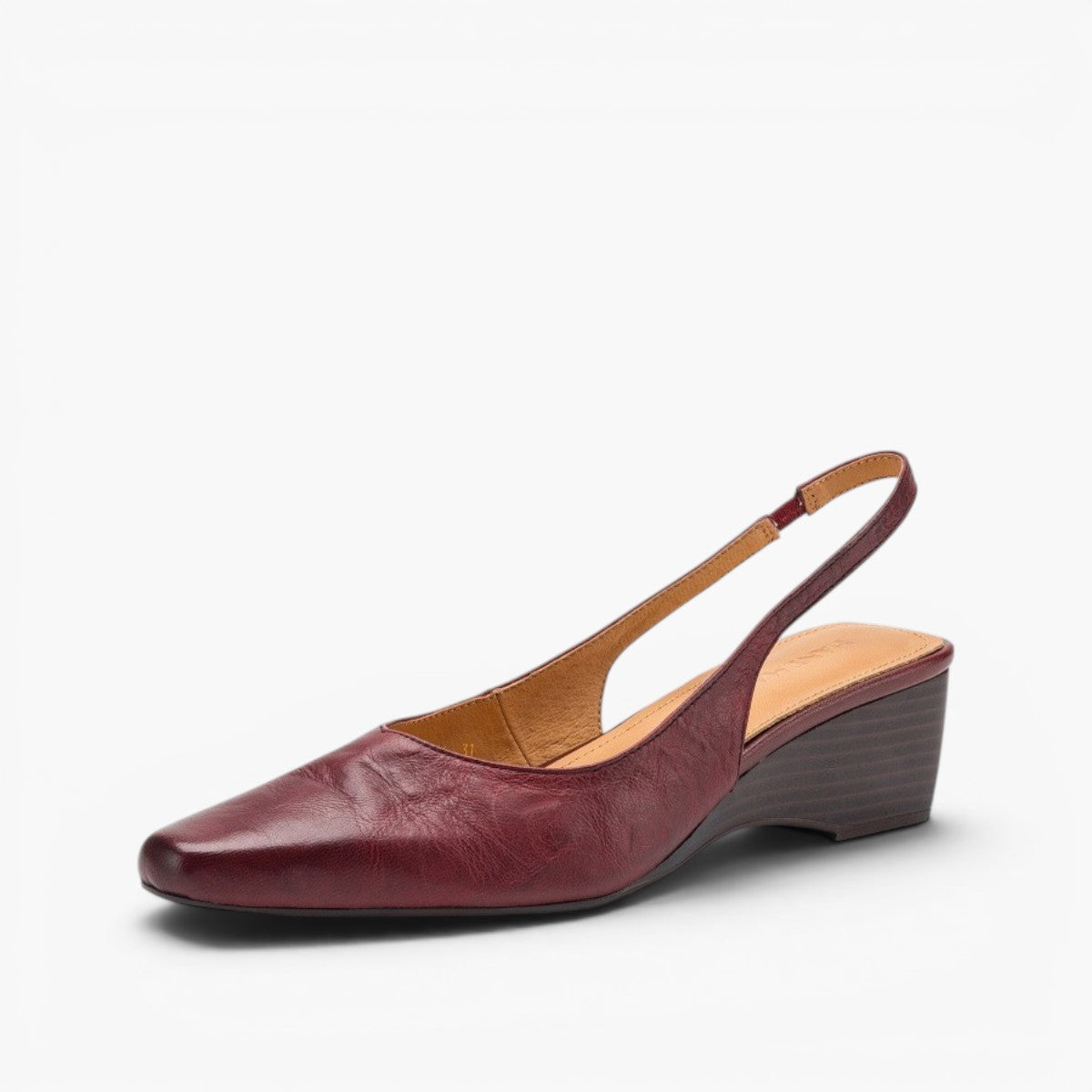 Women's Slingback Leather Heels