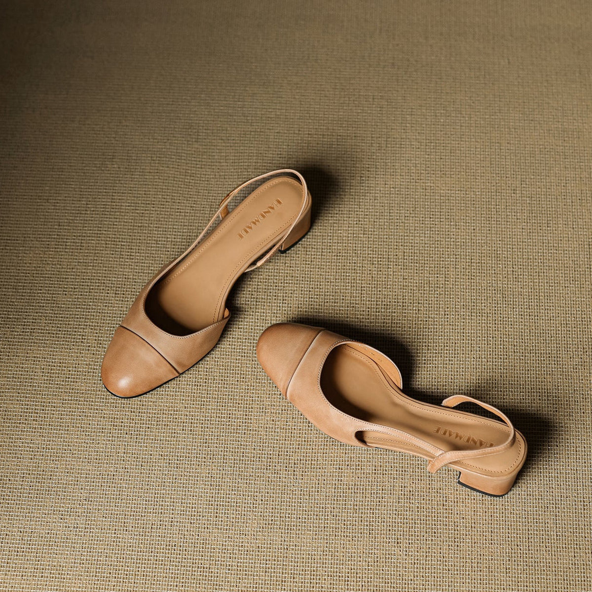 Women's Slingback Leather Heels