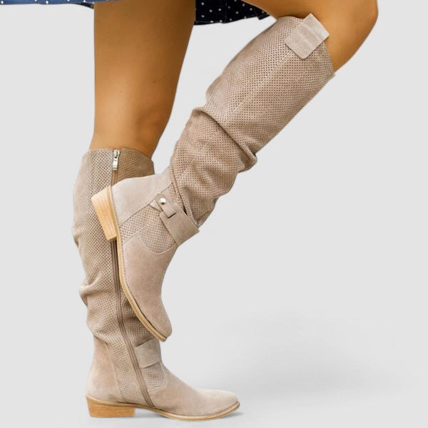 Delaney™ | Slouch Western Knee Boots