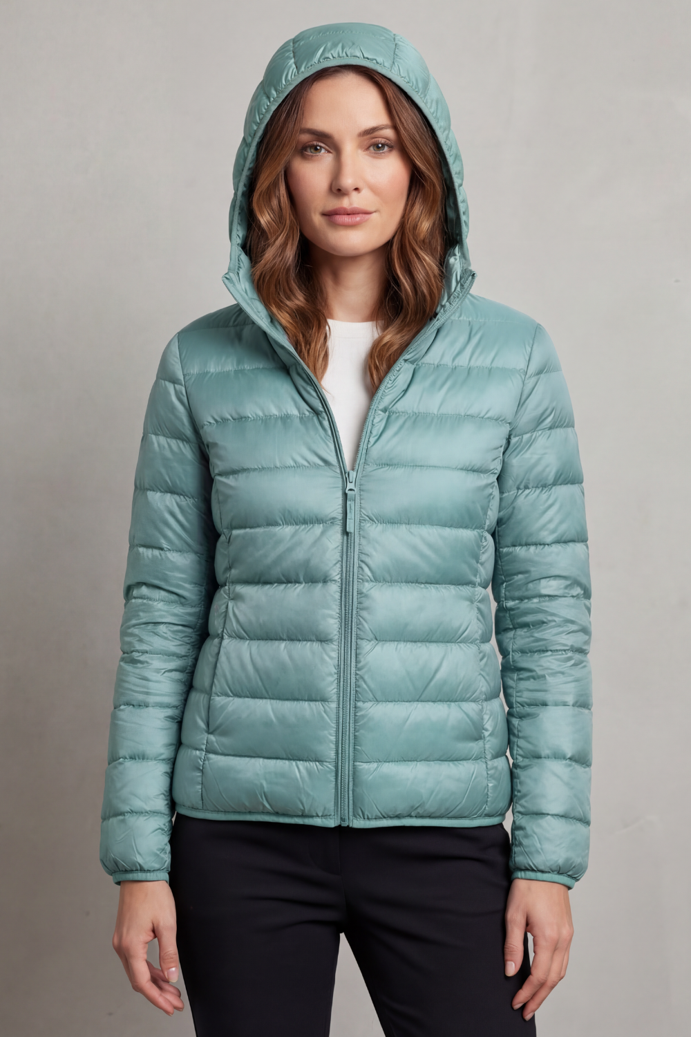 Women's Ultra Light Packable Hooded Puffer Jacket