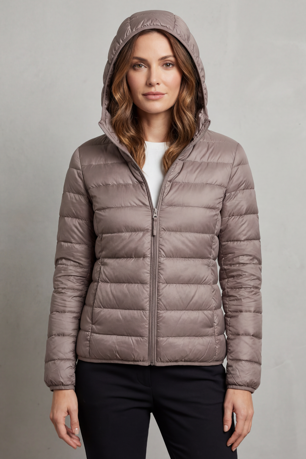 Women's Ultra Light Packable Hooded Puffer Jacket