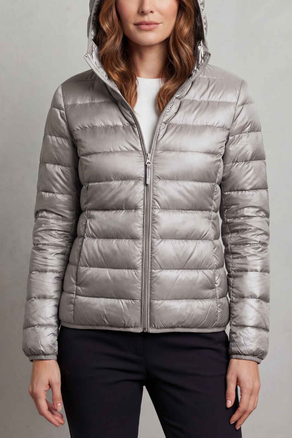 Women's Ultra Light Packable Hooded Puffer Jacket
