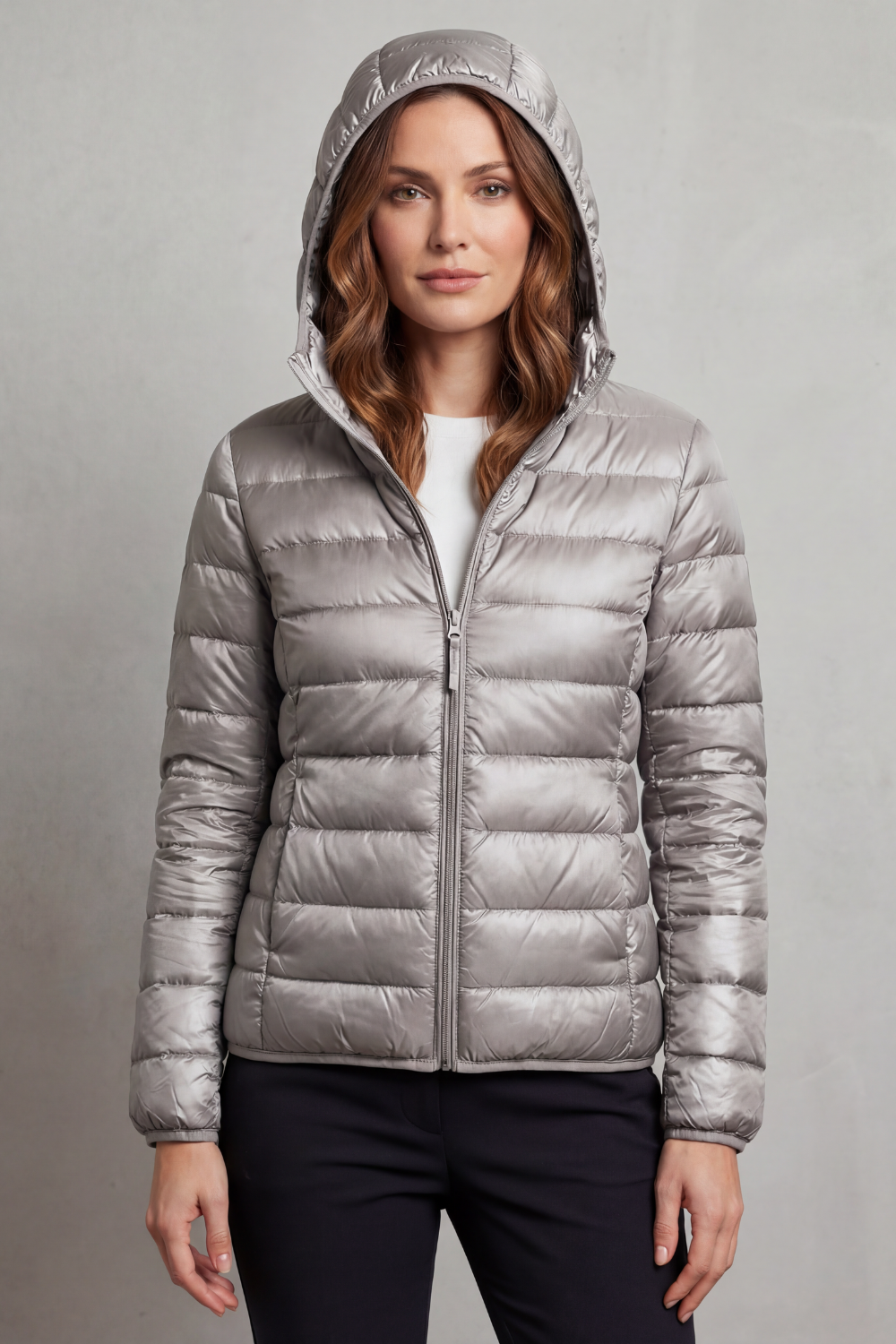 Women's Ultra Light Packable Hooded Puffer Jacket