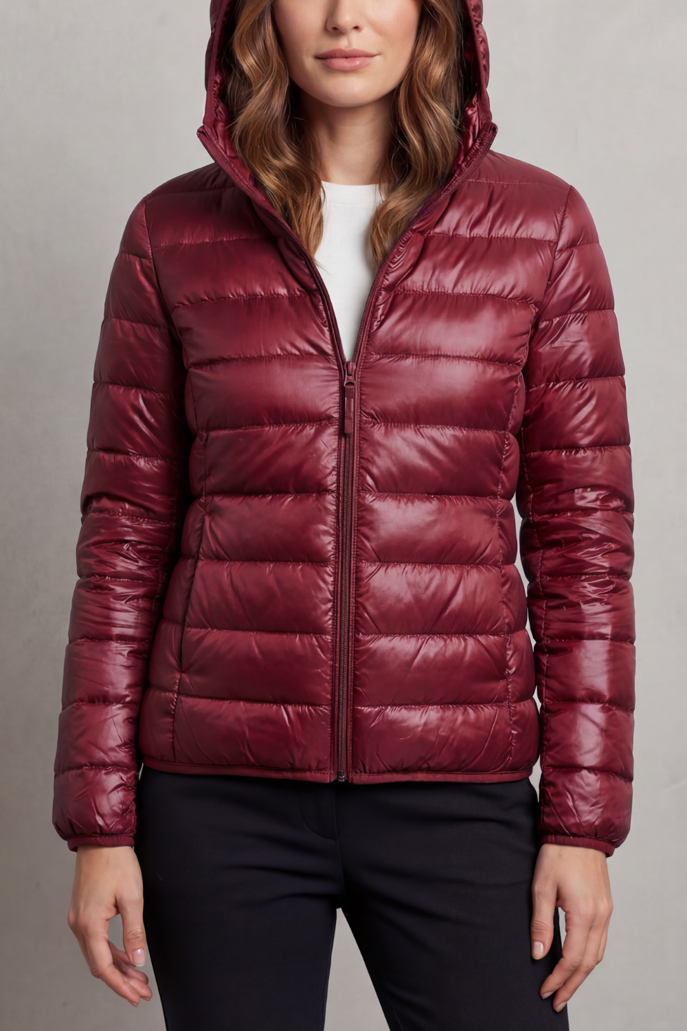 Women's Ultra Light Packable Hooded Puffer Jacket