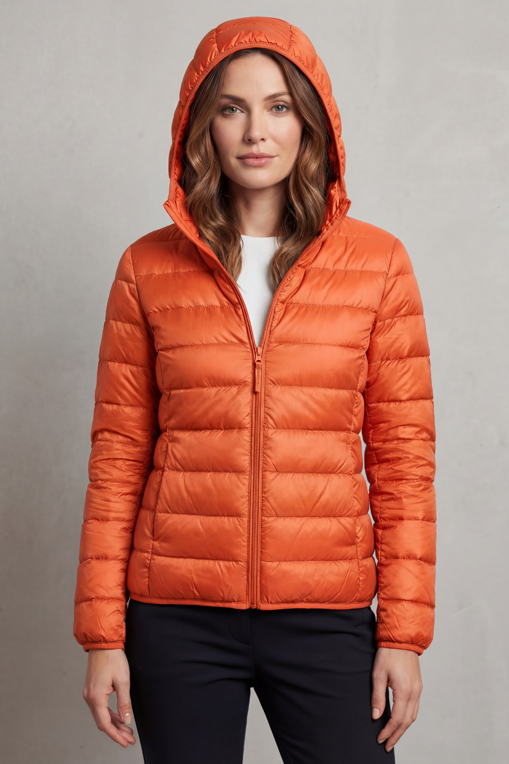 Women's Ultra Light Packable Hooded Puffer Jacket