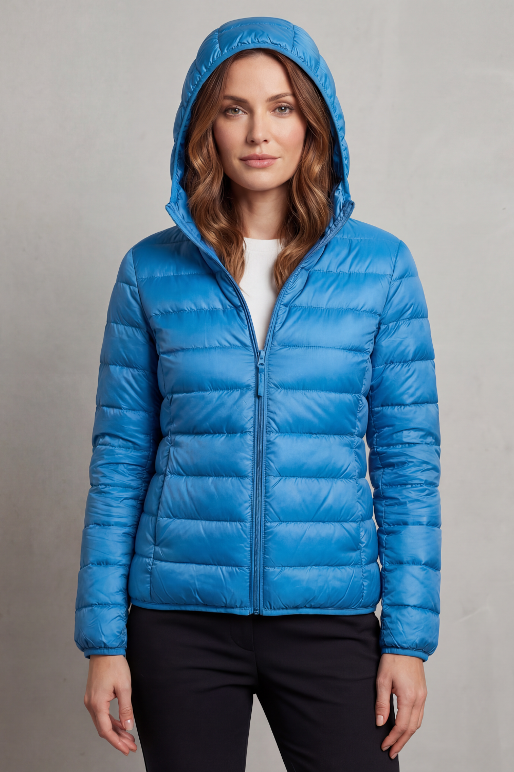 Women's Ultra Light Packable Hooded Puffer Jacket