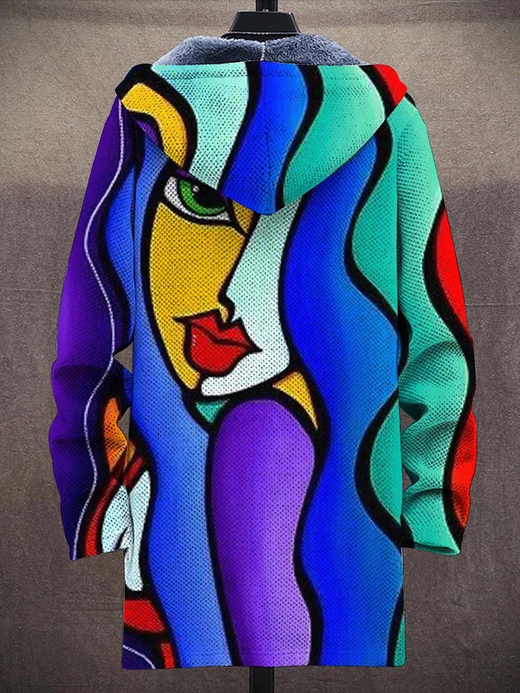 Delphine™ | Artistic Print Zip-Up Hoodie Jacket