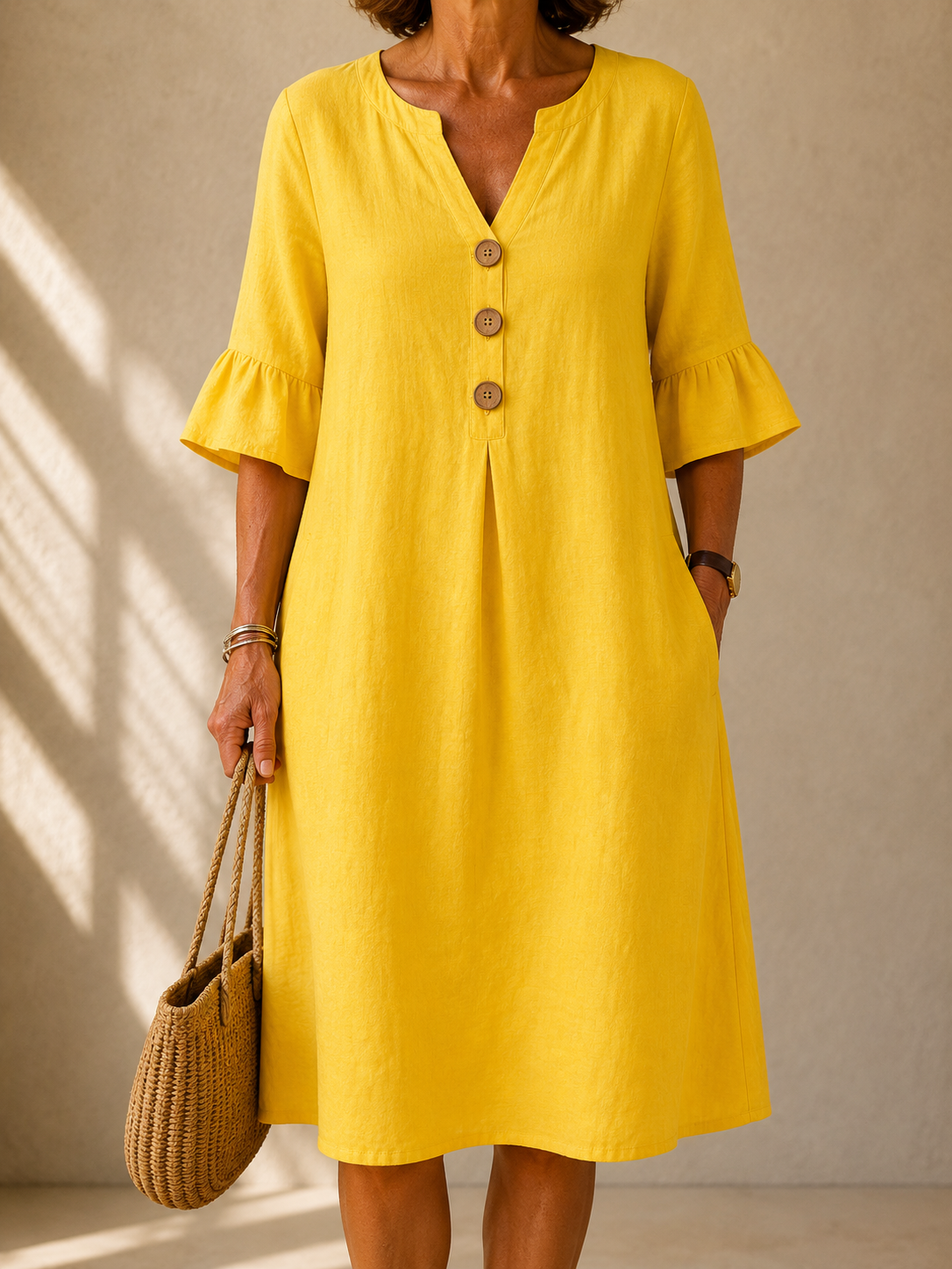 Bertine™ | Button Dress