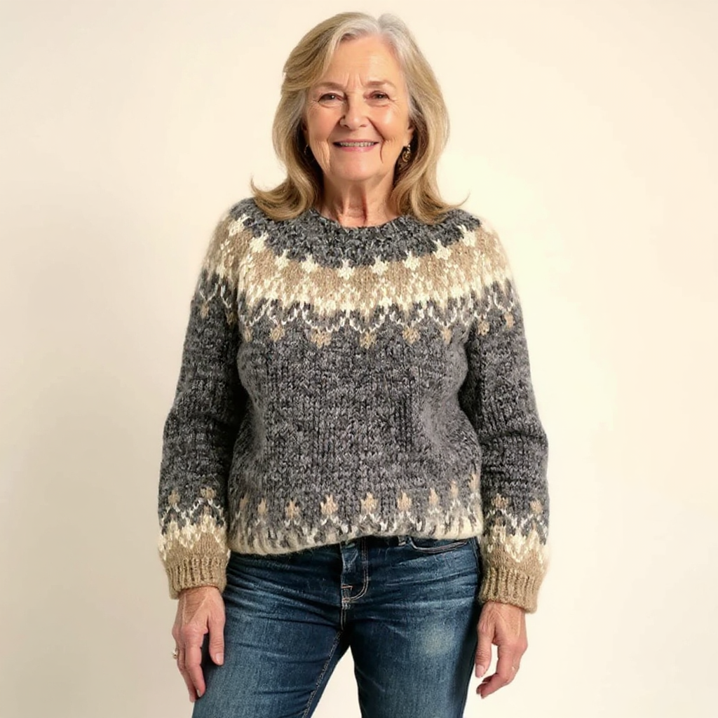 Gretta™ | Fair Isle Yoke Sweater