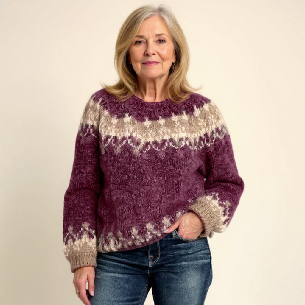 Gretta™ | Fair Isle Yoke Sweater