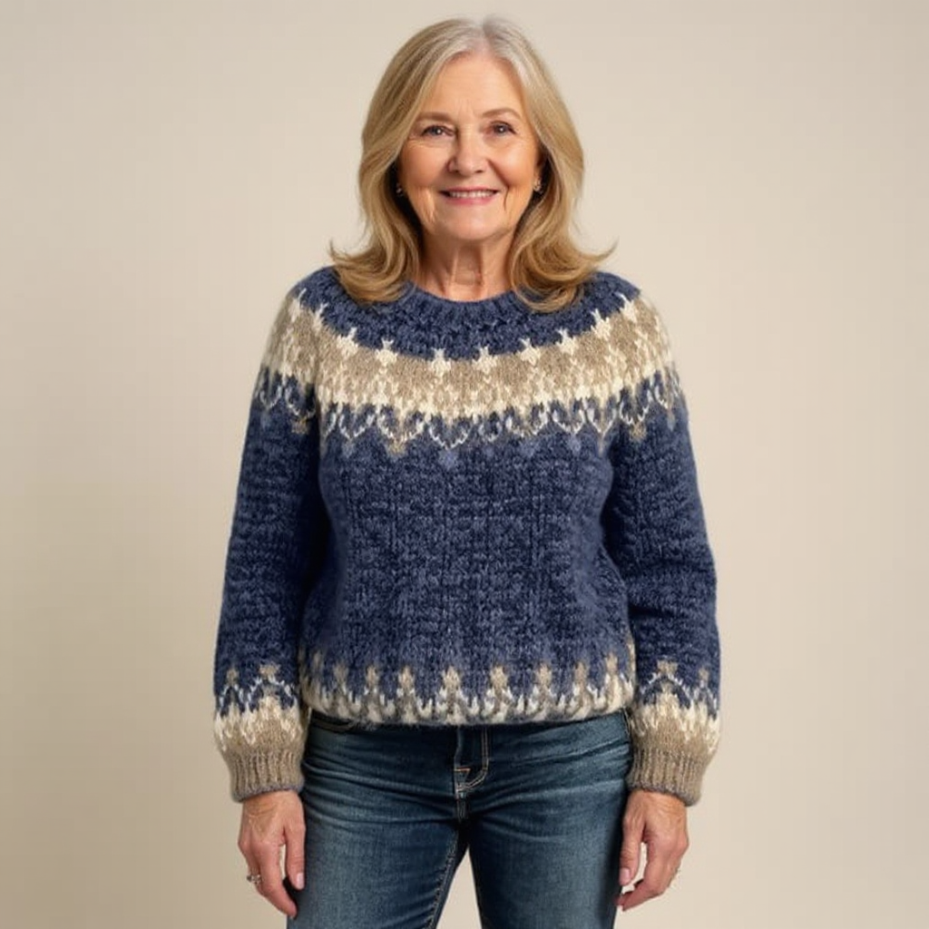 Gretta™ | Fair Isle Yoke Sweater