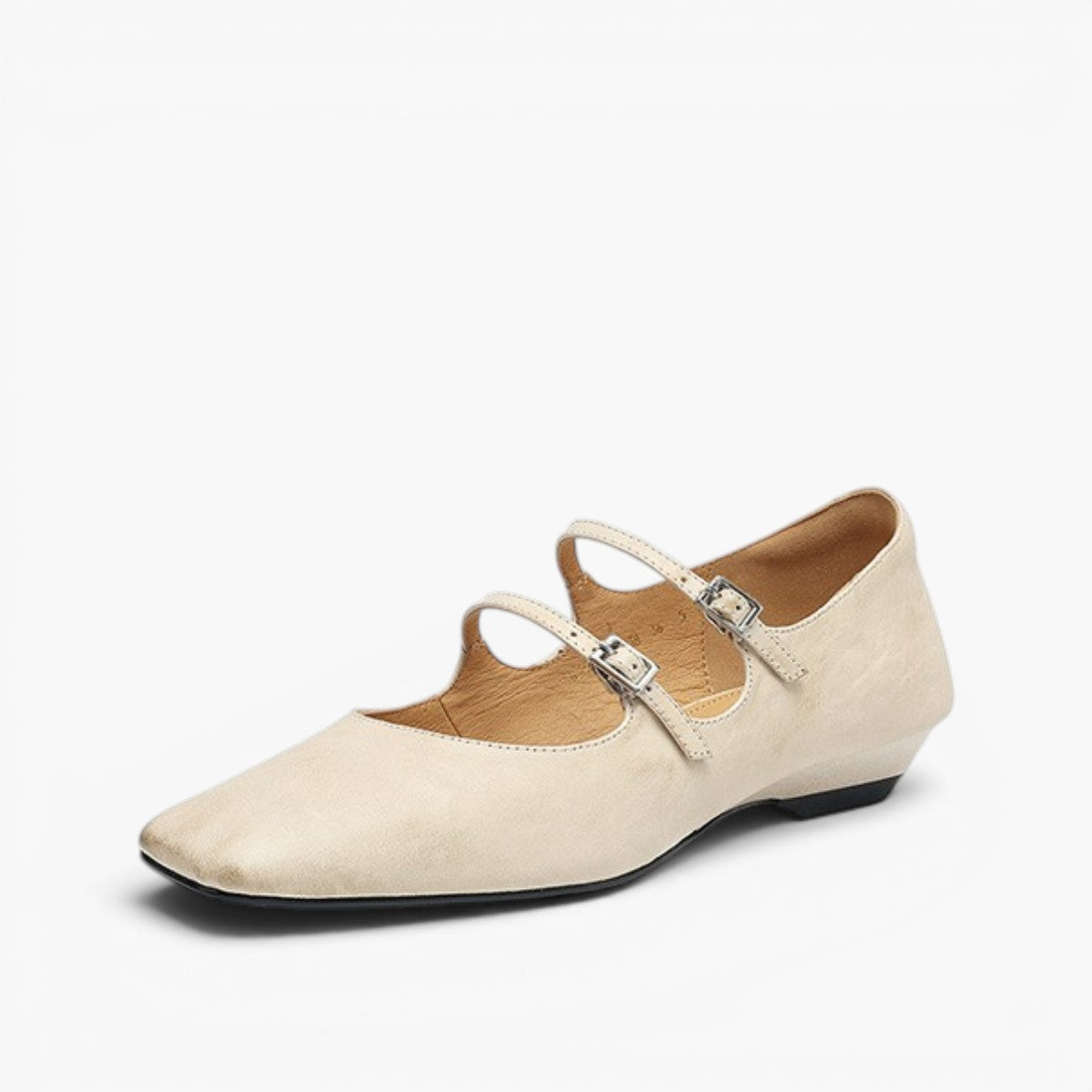 Women's Dual Strap Leather Mary-Janes