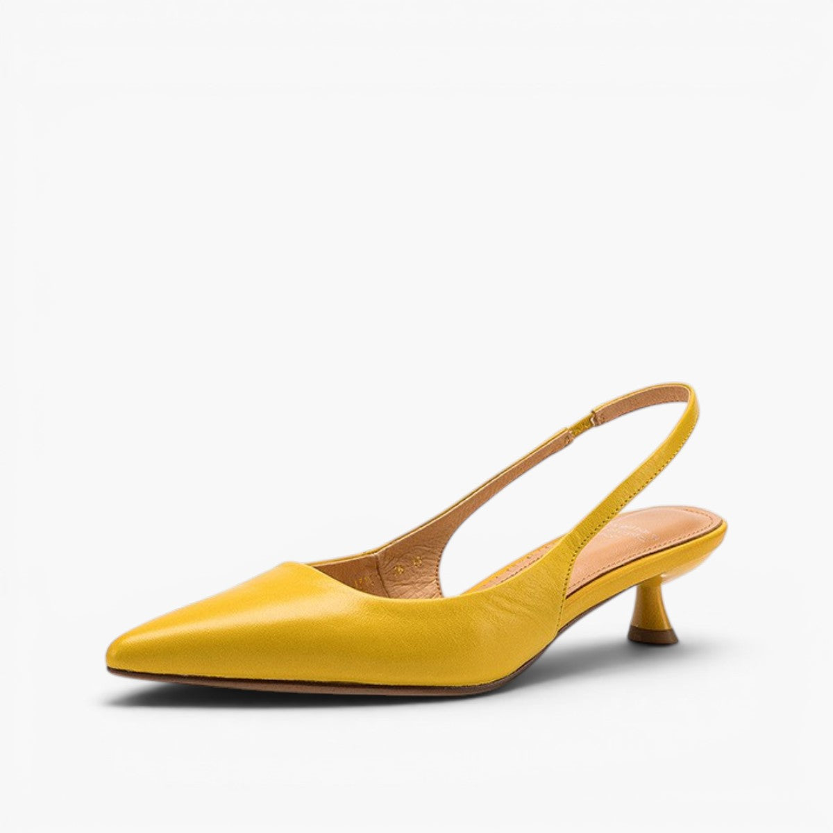Women's Lambskin Leather Slingback Heels