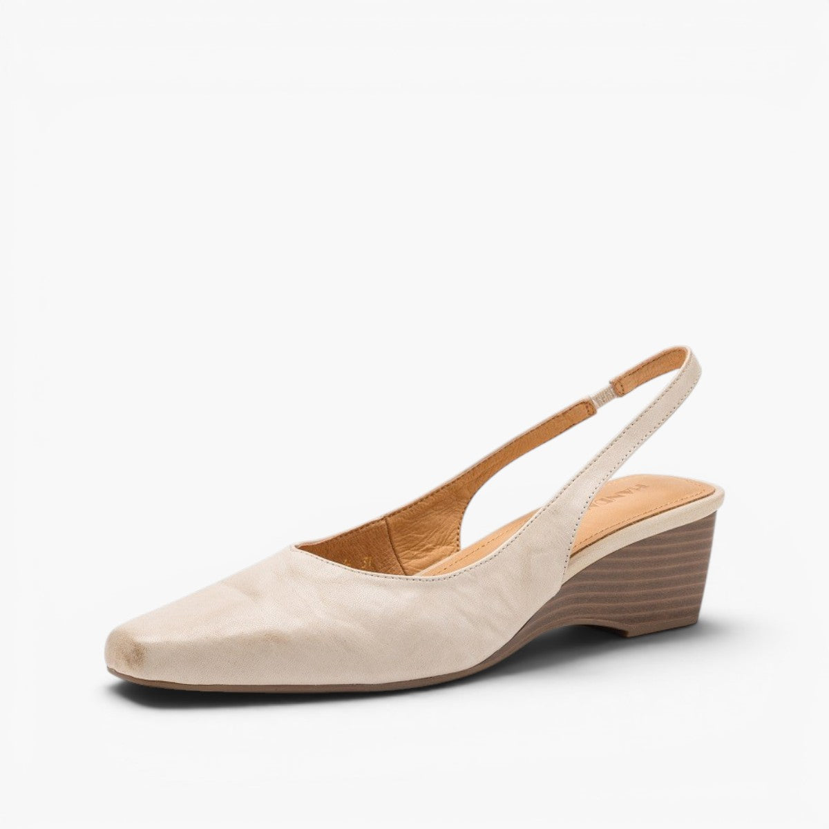 Women's Slingback Leather Heels