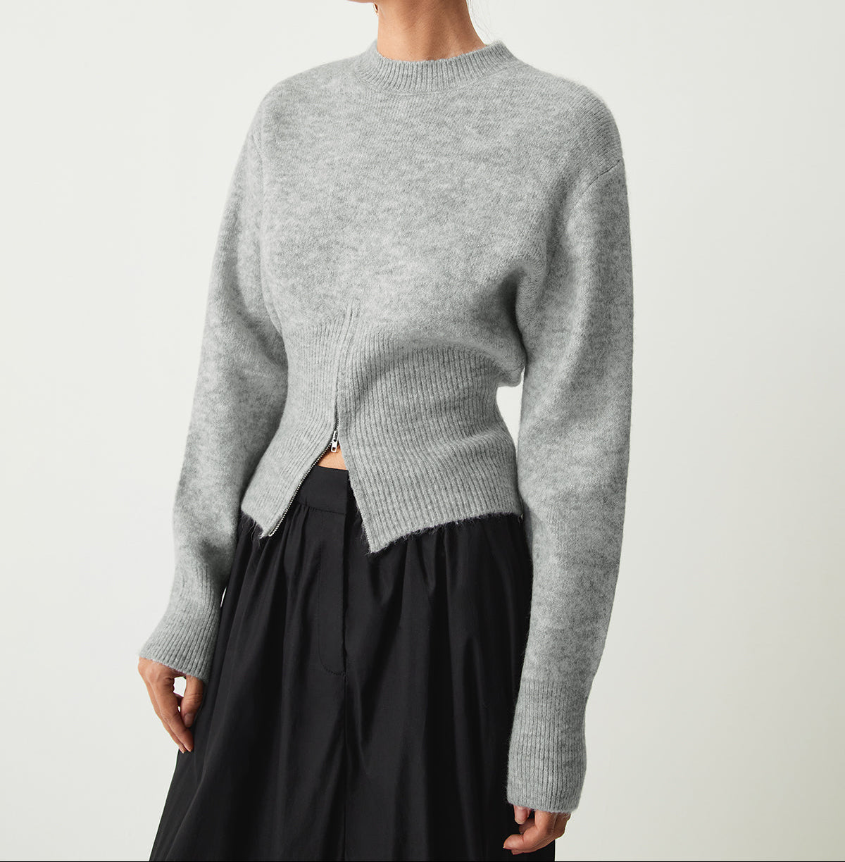 Rosalind | Soft Half-Zip Knit Sweater