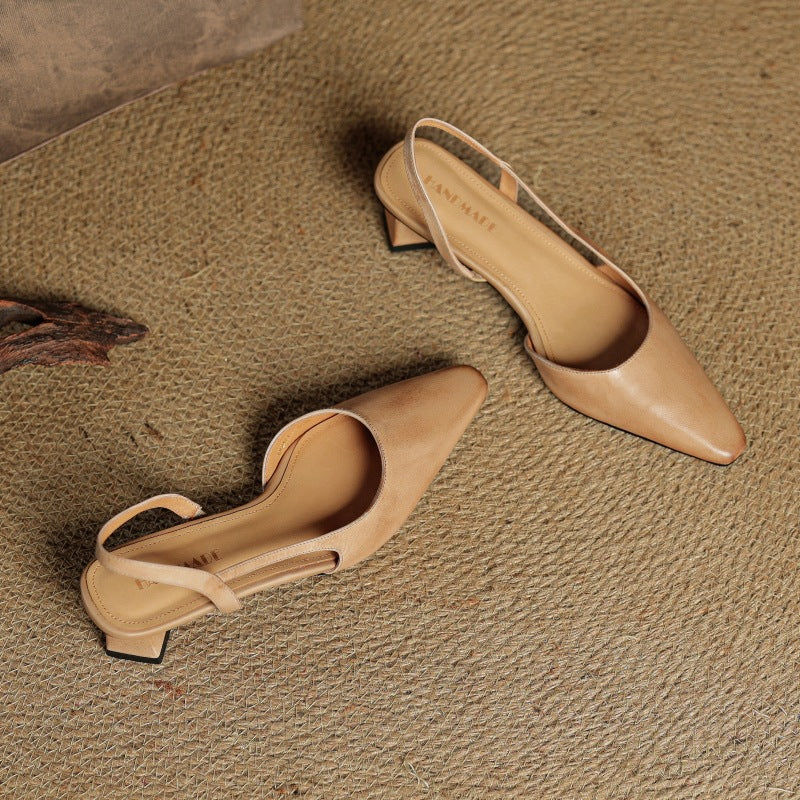 Women's Leather Slingback Pumps