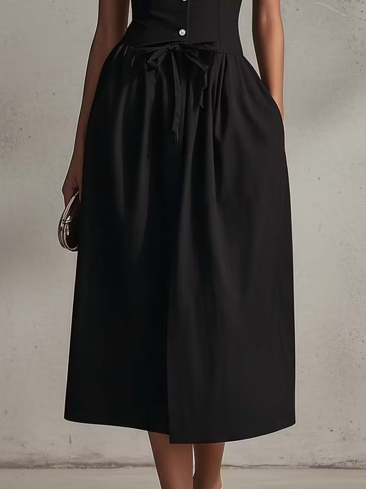 Arabescа™ | Off-Shoulder Floral Neckline Midi Dress