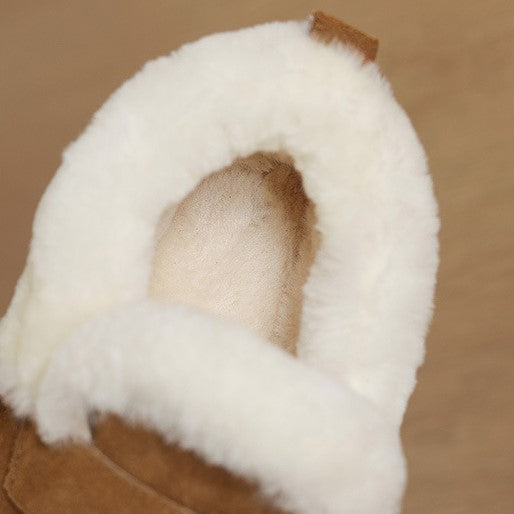 Women's Shearling Suede Loafers