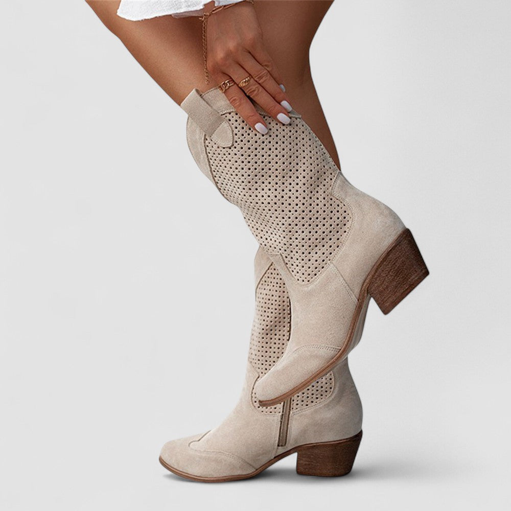 Eudora™ | Perforated Western Boots