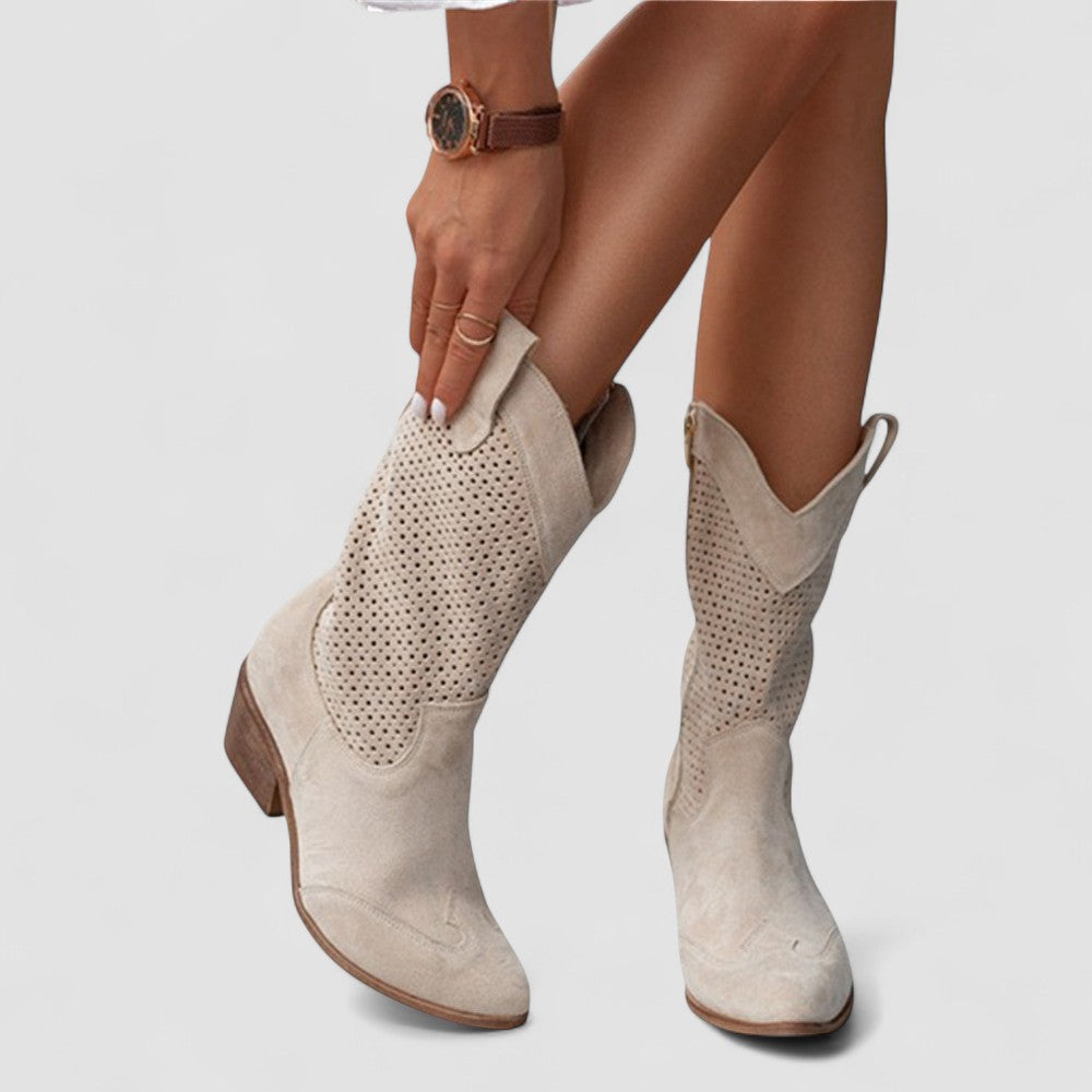 Eudora™ | Perforated Western Boots