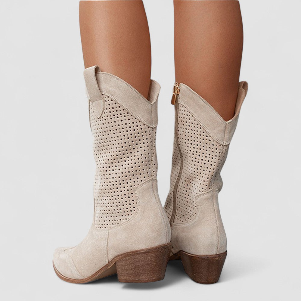 Eudora™ | Perforated Western Boots