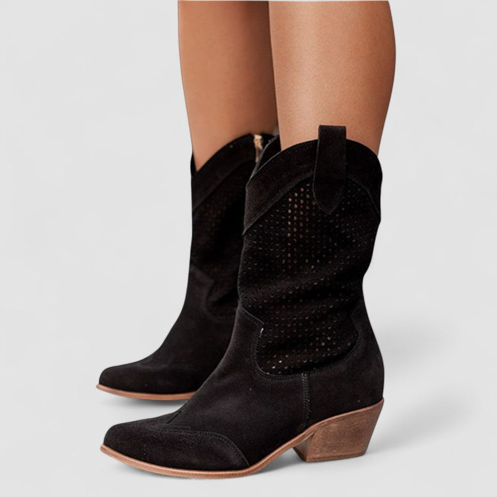 Eudora™ | Perforated Western Boots