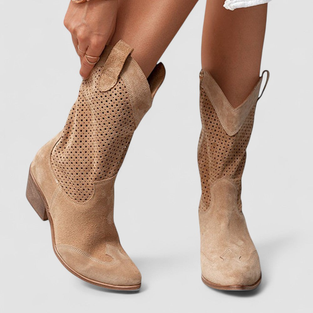Eudora™ | Perforated Western Boots