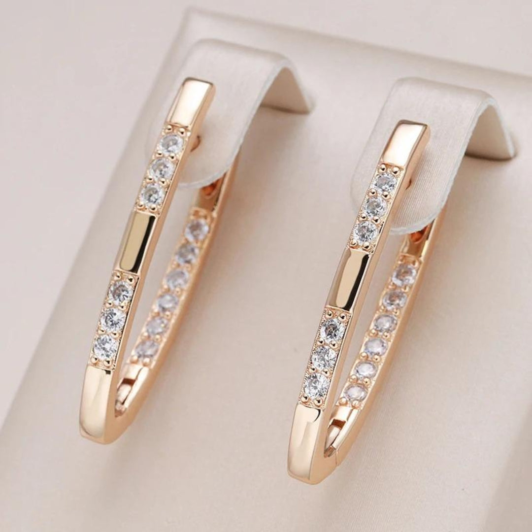 Vonda™ | Elegant Zirconia Hoop Earrings