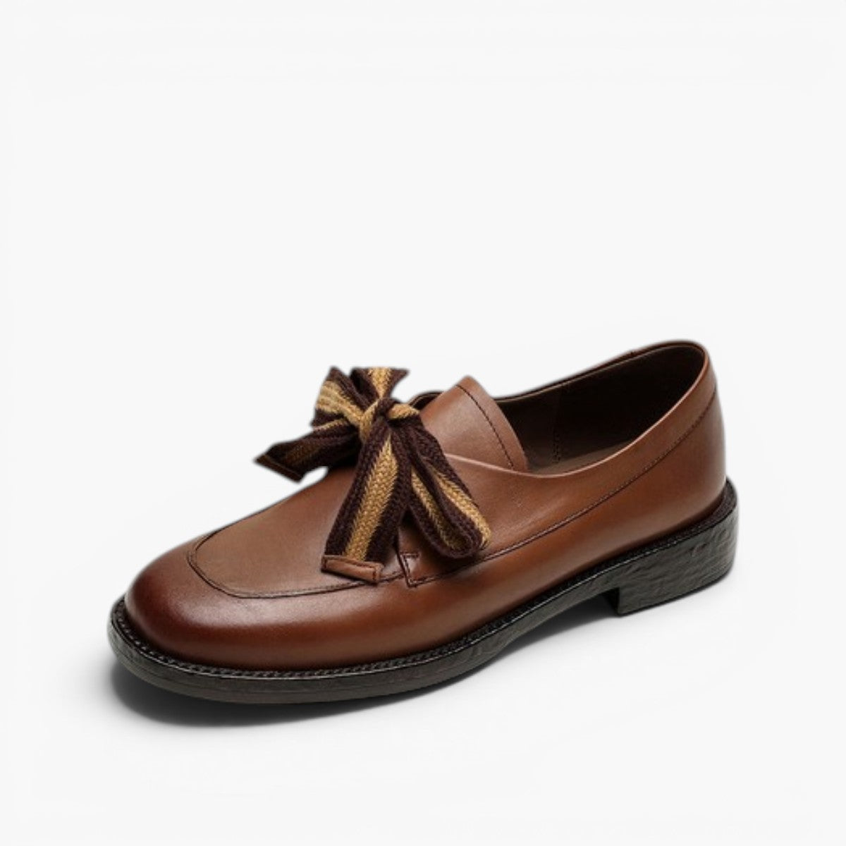 Women's Bow Leather Loafers