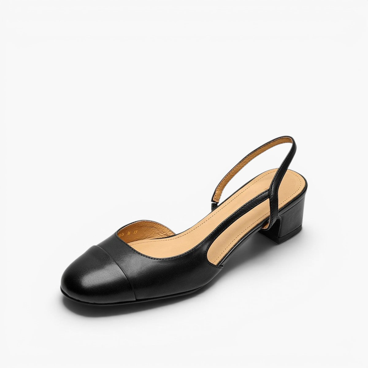 Women's Slingback Leather Heels