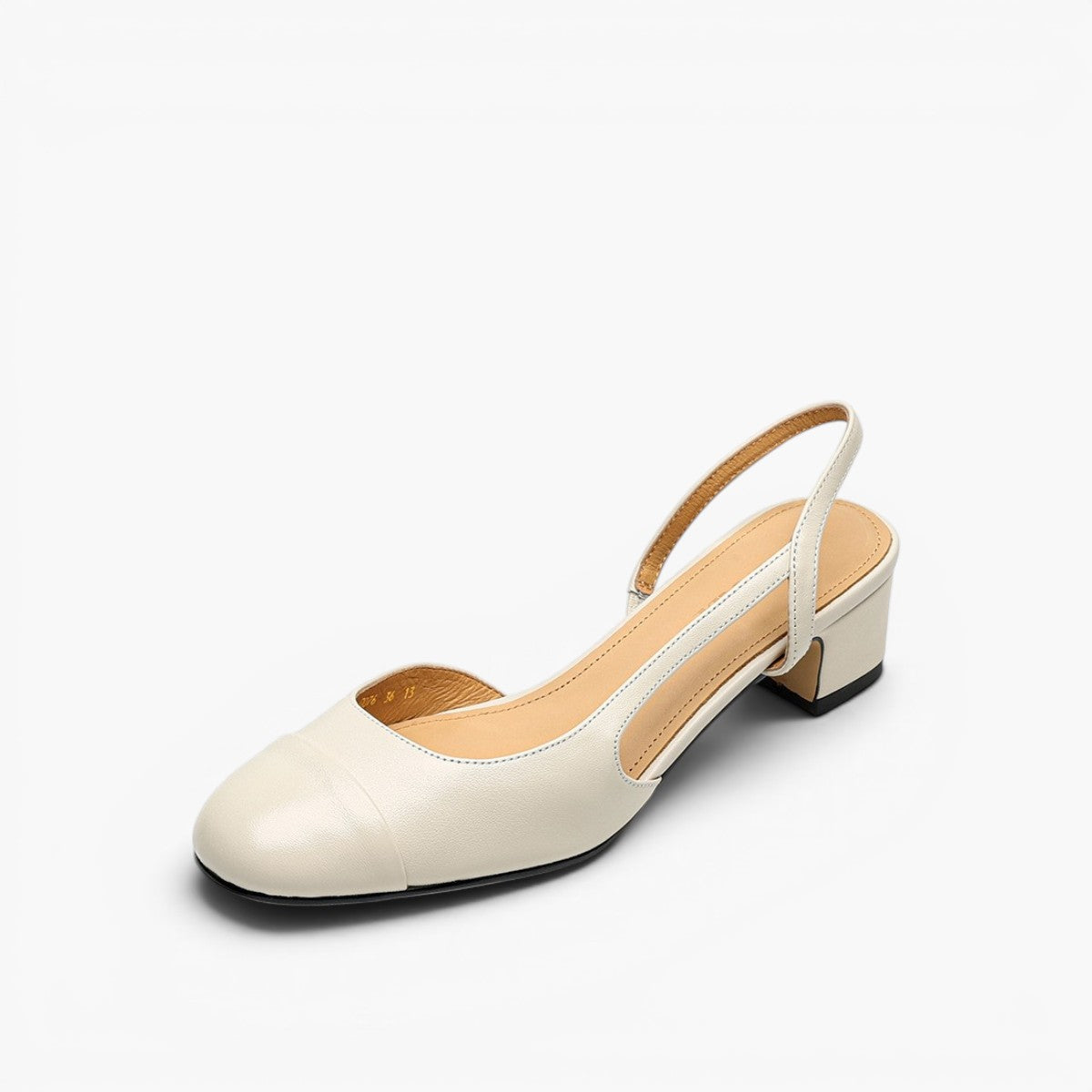 Women's Slingback Leather Heels